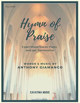 HYMN OF PRAISE Three-Part Mixed choral sheet music cover